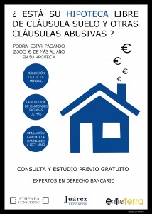 Cartel Claúsulas Suelo_Asesoría Athenea